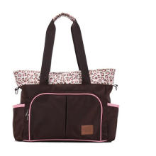 Mode-Rosa-Leopard-Druck-große Mama-Tasche